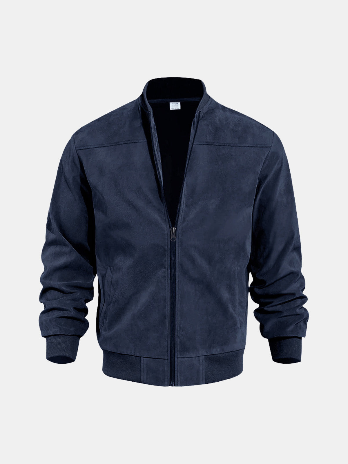 Men's Suede-Feel Bomber Jacket ElevenOasis