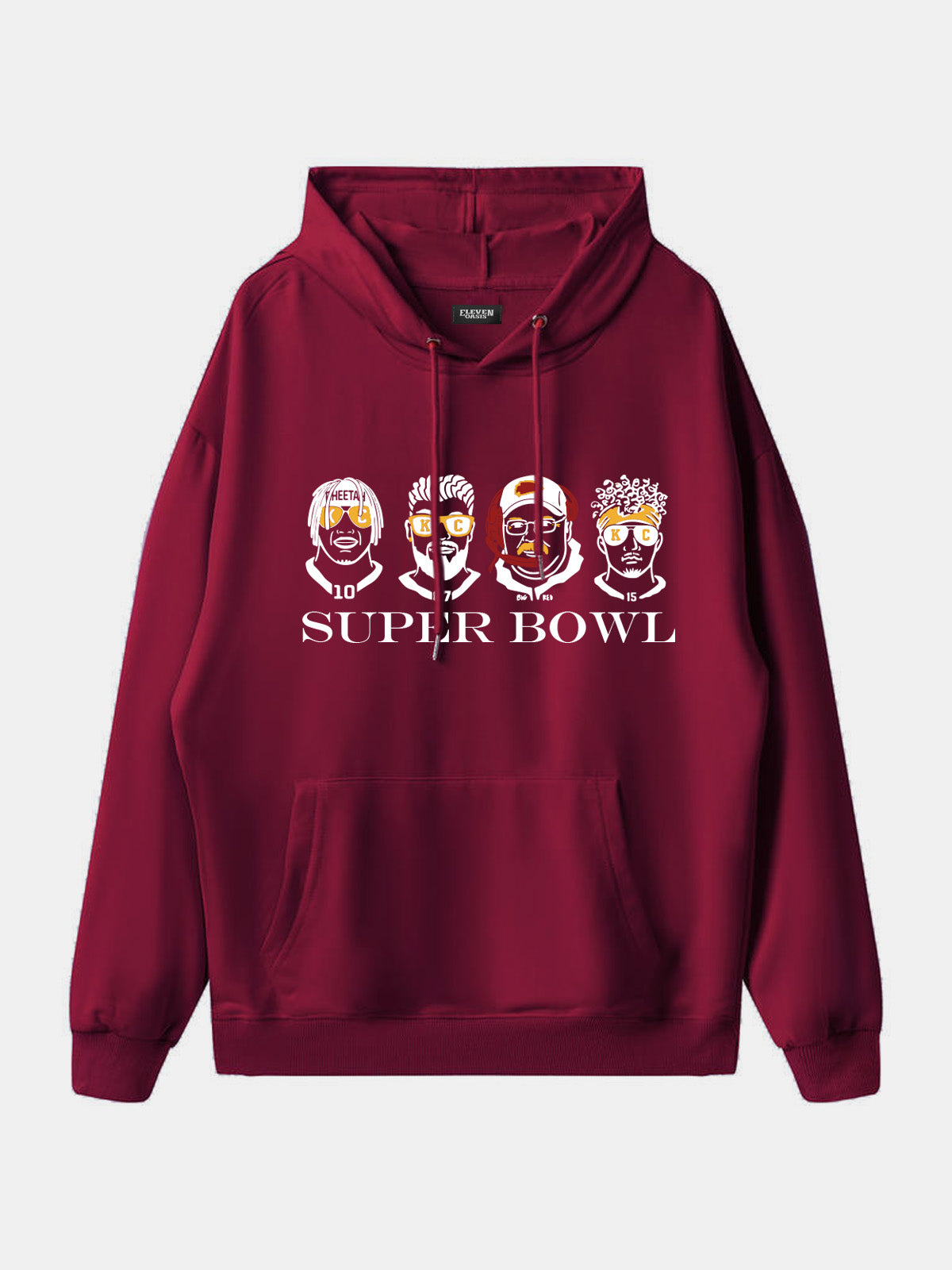 Kansas City Football Player Graphic Hoodie Eleven Oasis