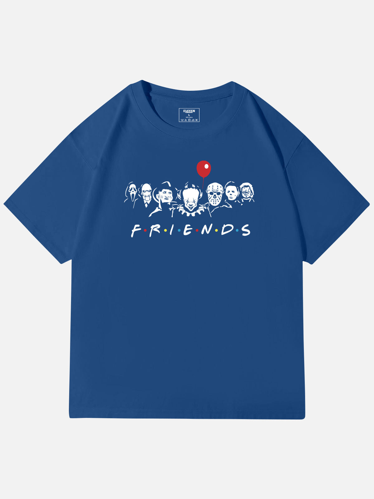 Horror Friends Mashup Ghost Cotton T-Shirt Eleven Oasis