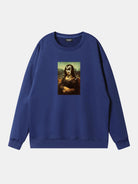 Mona Lisa Rock Parody Sweatshirt Eleven Oasis