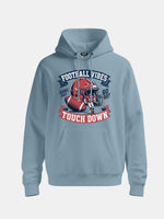 Football Vibes Touchdown Graphic Hoodie Eleven Oasis