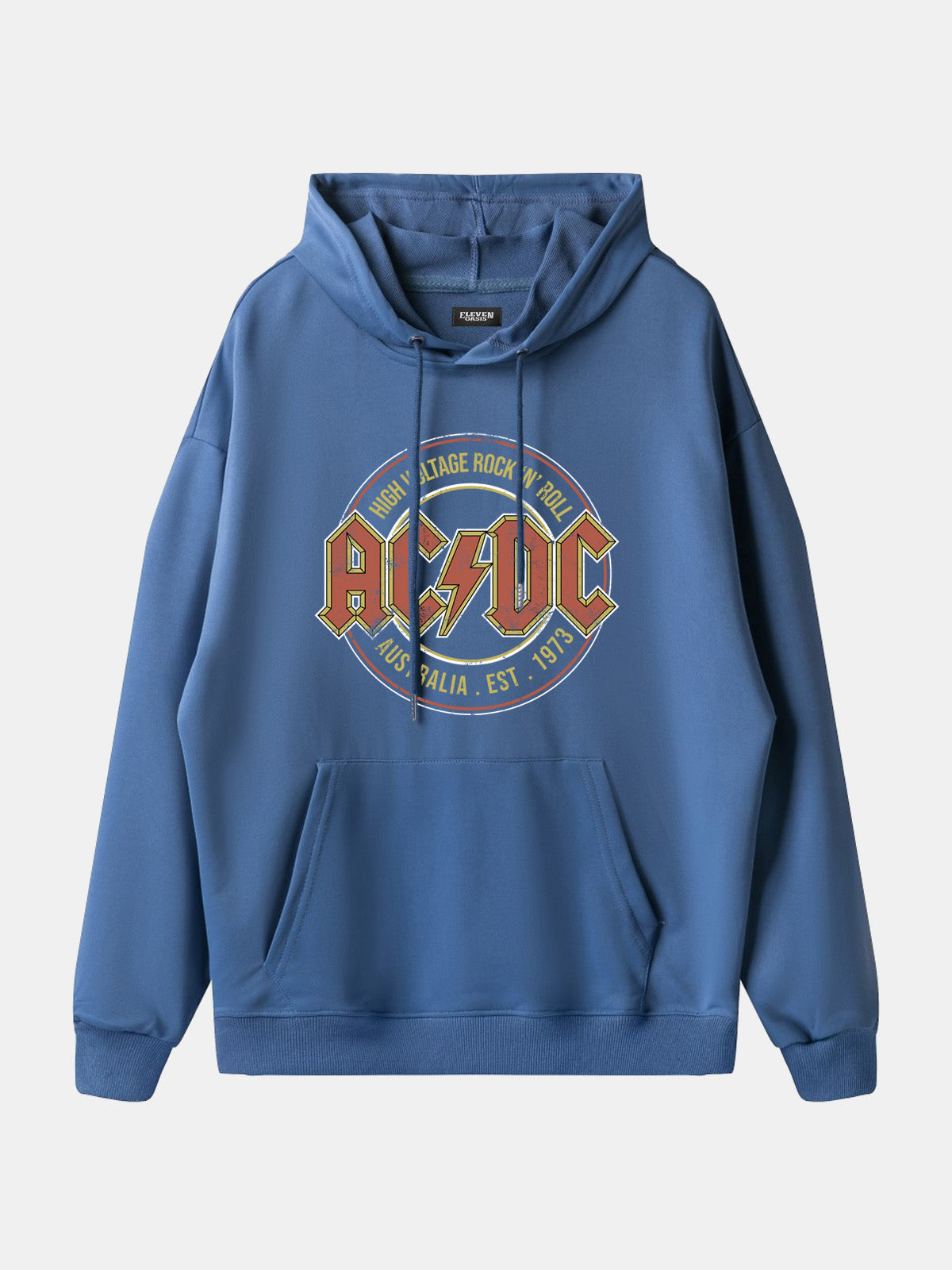 AC/DC High Voltage Vintage Band Hoodie Eleven Oasis