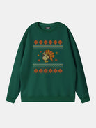Thanksgiving Turkey Pattern Sweatshirt Eleven Oasis