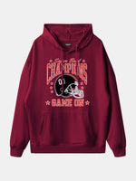 Super Bowl Champions Game On Football Hoodie Eleven Oasis