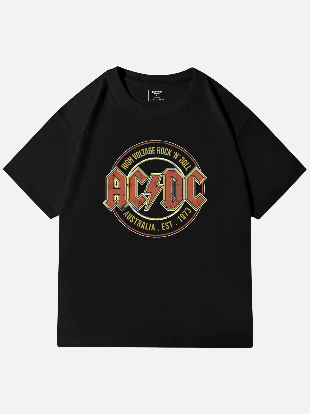 AC/DC High Voltage Vintage Band Cotton T-Shirt Eleven Oasis