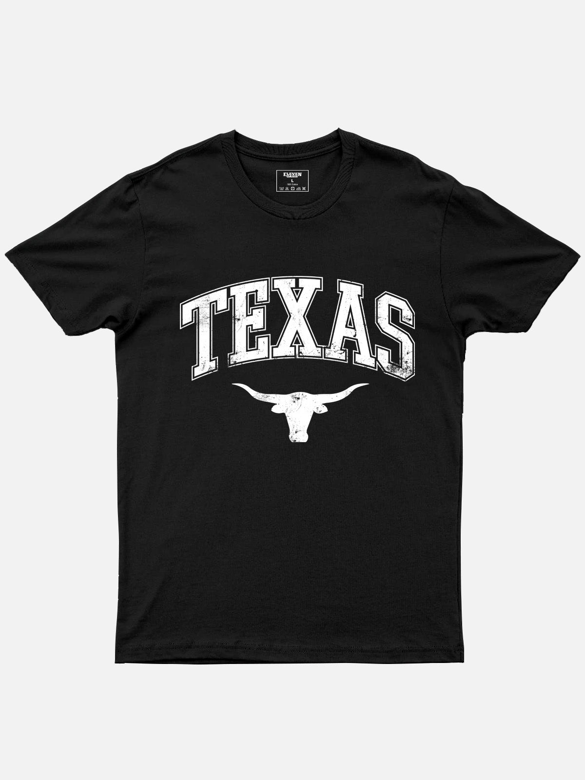 Texas Longhorn Graphic Cotton T-Shirt Eleven Oasis