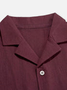 Men's Cotton-Linen Blend Short Sleeve Shirt ElevenOasis