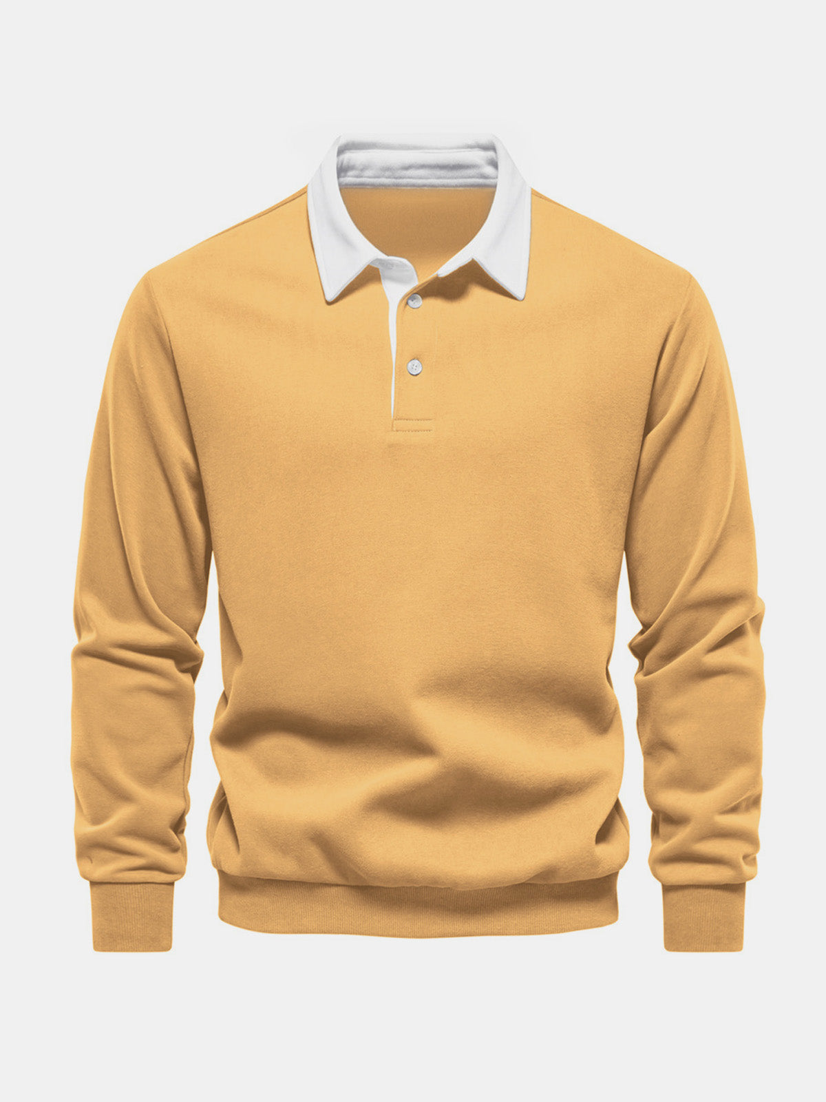 Men's Polo Collar Long Sleeve Sweatshirt ElevenOasis