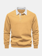 Men's Polo Collar Long Sleeve Sweatshirt ElevenOasis