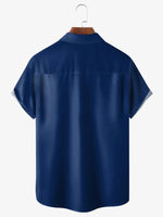Men's Basic Striped Bowling Short Sleeve Casual ShirtMens short sleeve shirts Big and tall Mens shirts Short sleeve shirts for men Mens 4xl shirts Casual short sleeve shirts