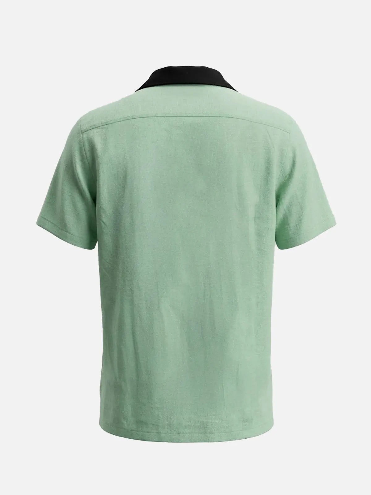 Men's Retro Piped Bowling Short Sleeve Shirt Eleven Oasis
