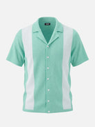 Men's Contrast Side Panel Short Sleeve Knit Shirt Eleven Oasis