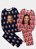 Custom Face Print Pajama Set Eleven Oasis