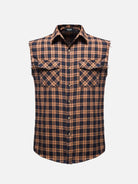 Men's Buffalo Plaid Sleeveless Shirt Eleven Oasis