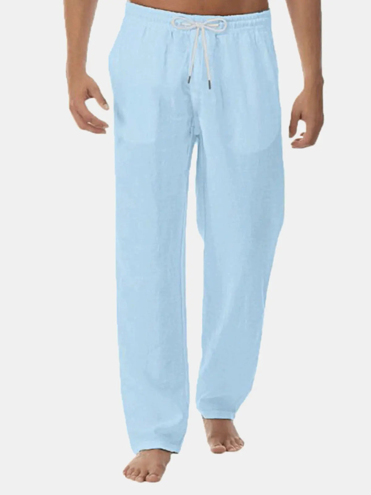 Men's Solid Color Casual Long Pants ElevenOasis