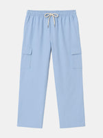 Men's Solid Color Linen Basic Breathable Vacation Cargo Pants ElevenOasis
