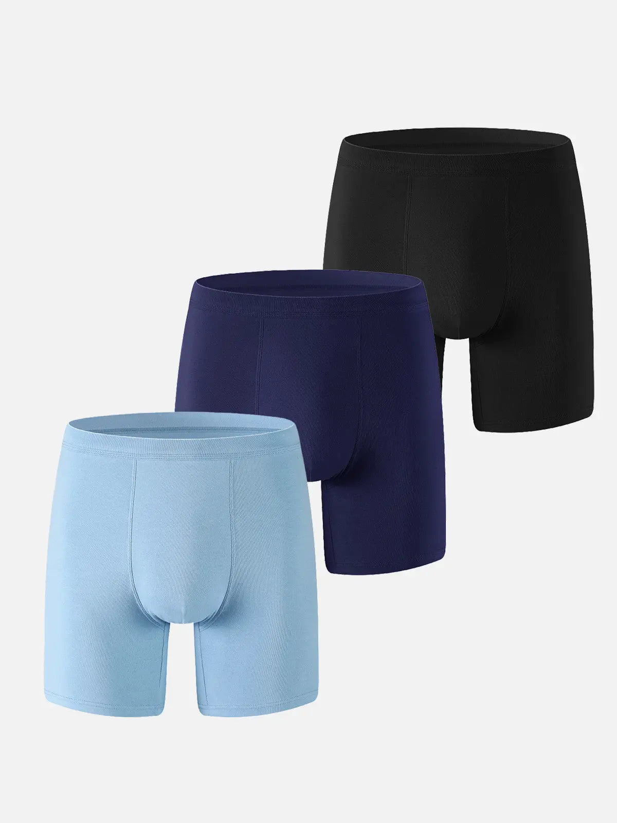 Men's Long-Leg Cotton Stretch Boxer Briefs Eleven Oasis