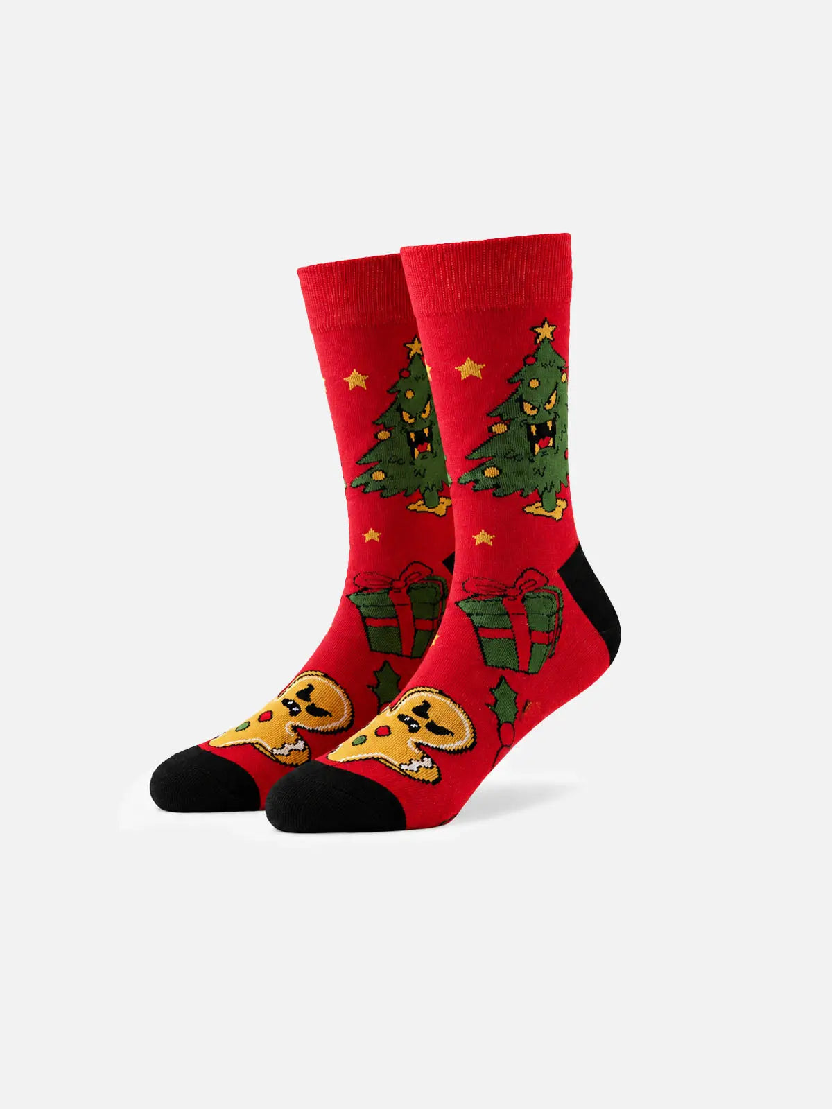 Men's Creepy Christmas Novelty Crew Socks