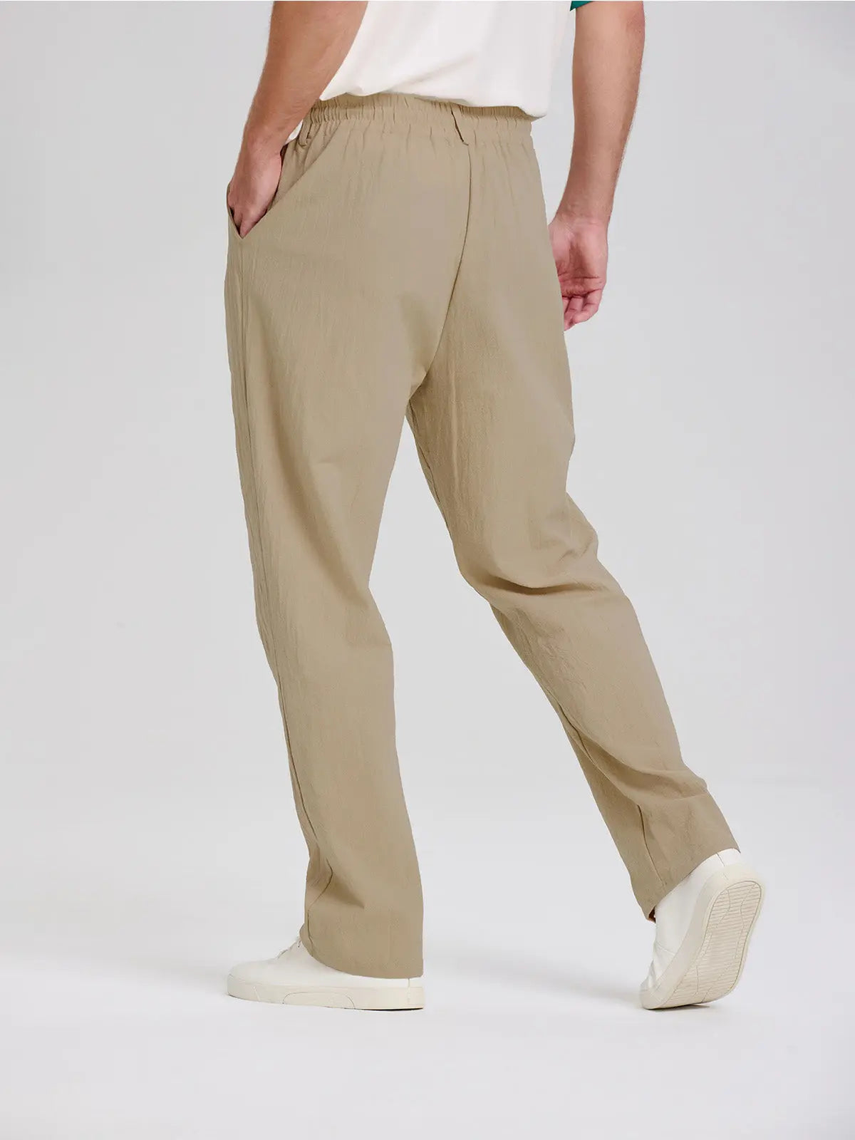 Men's Linen Blend Wide Leg Lounge Pants ElevenOasis