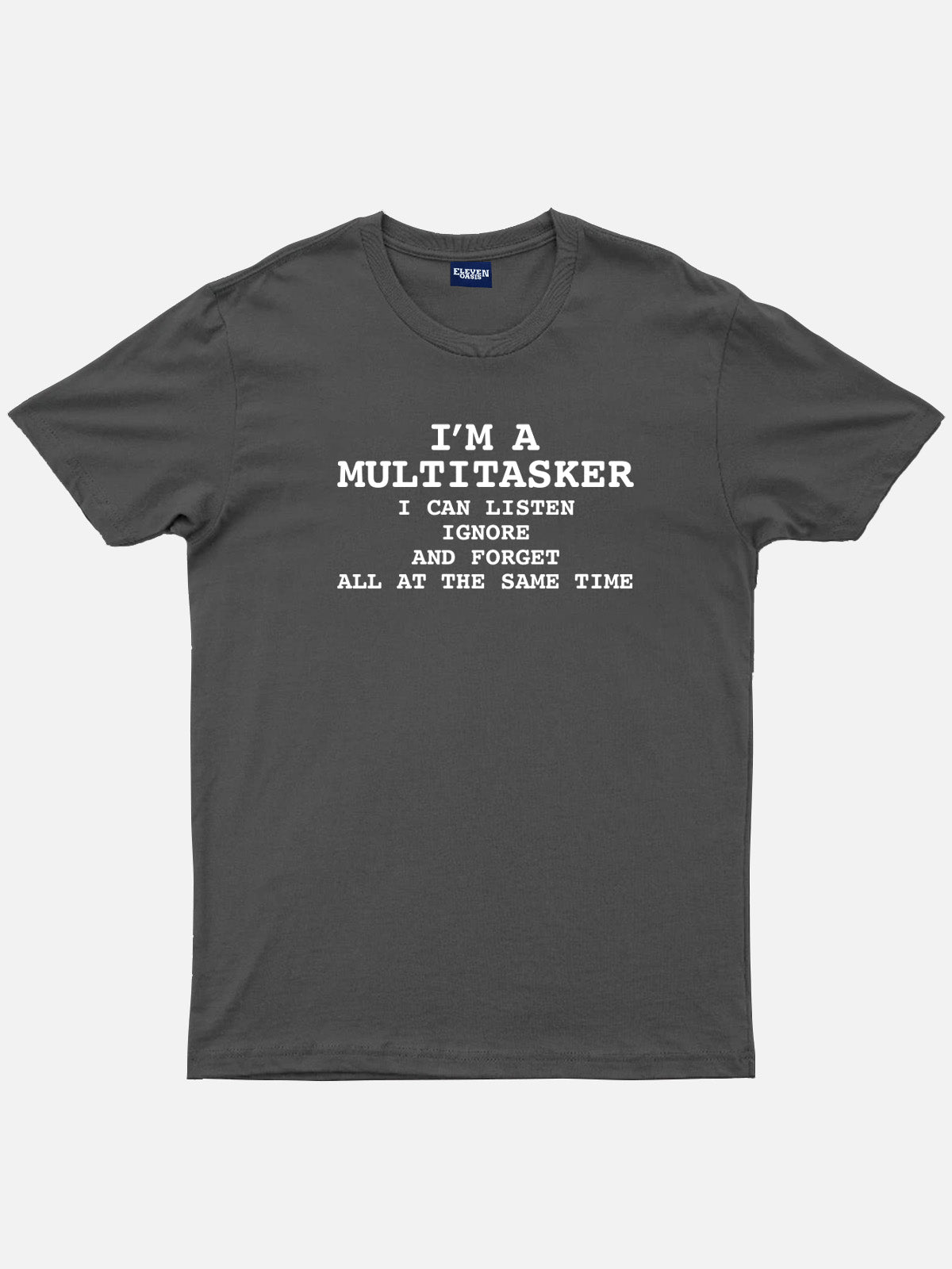 Multitasker Definition Cotton T-Shirt Eleven Oasis