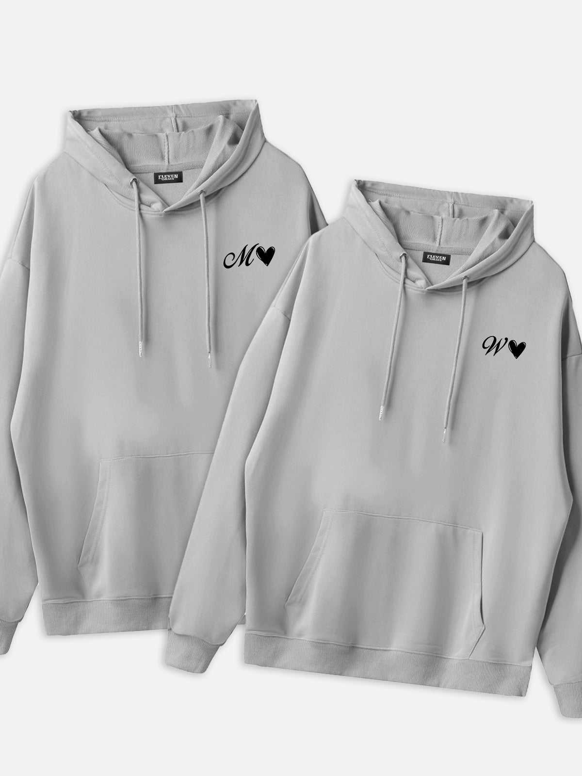 Custom Letter Love Hoodie Eleven Oasis