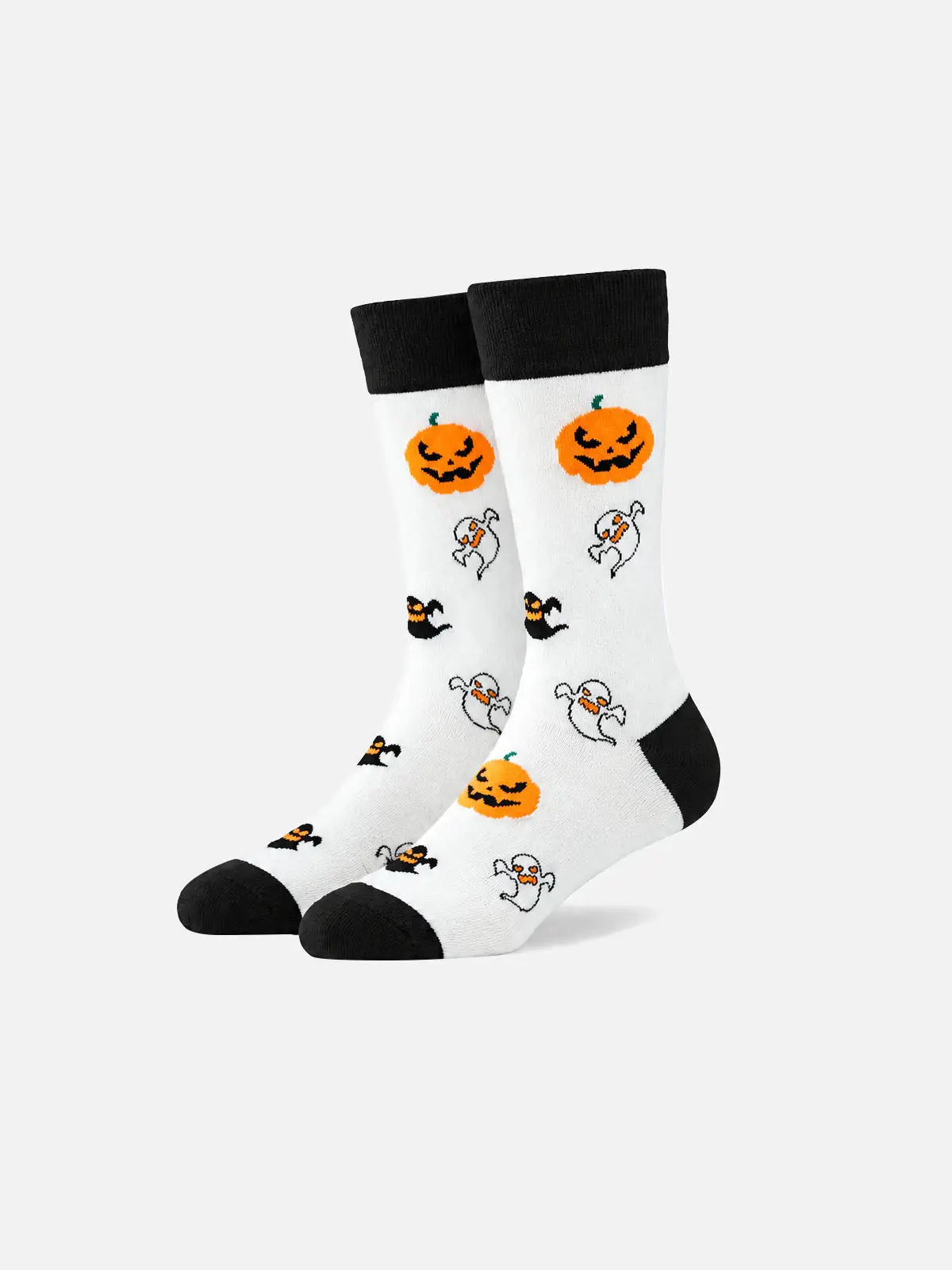 Men's Spooky Halloween Print Crew Socks