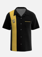Men's Retro Cigar and Whiskey Short Sleeve Shirt ElevenOasis
