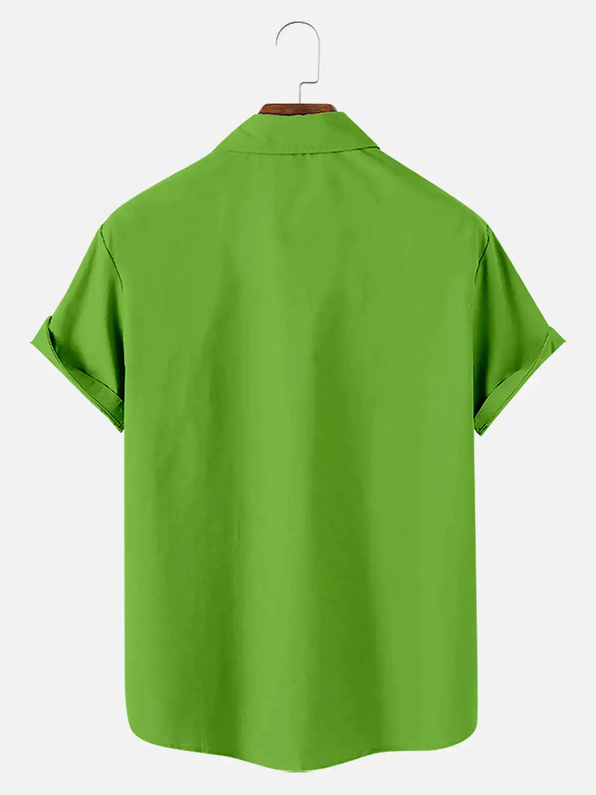 Christmas Green Monster Men's Short Sleeve Shirt ElevenOasis