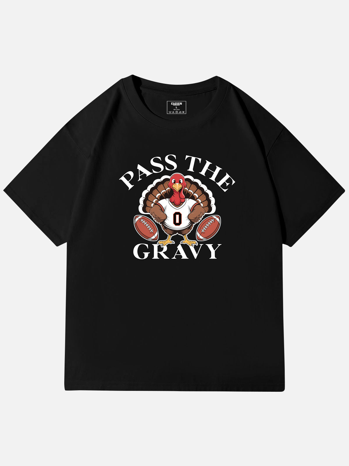 Pass the Gravy Thanksgiving Cotton T-Shirt Eleven Oasis