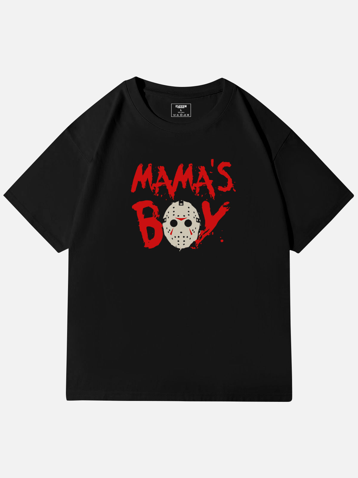 Mama's Boy Horror Graphic Cotton T-Shirt Eleven Oasis