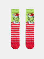 Grinch-Themed Christmas Novelty Socks Eleven Oasis