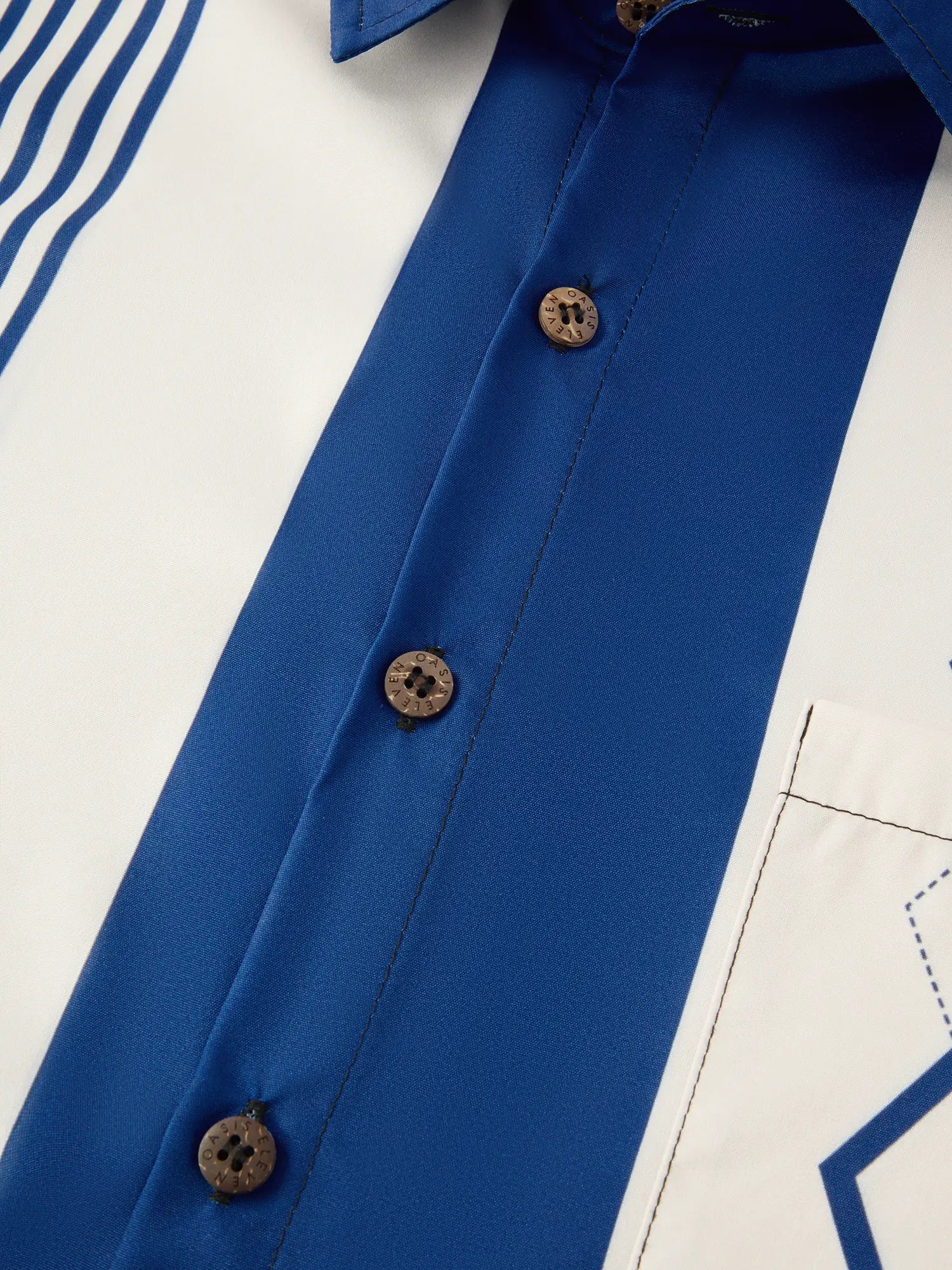 Men's Mid-Century Geometric Short Sleeve Shirt ElevenOasis
