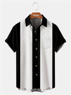 Men's Basic 50s Style Bowling Short Sleeve Shirt