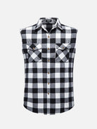 Men's Buffalo Plaid Sleeveless Shirt Eleven Oasis