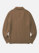 Men's Cable Knit Shawl Collar Slim Fit Cardigan Eleven Oasis