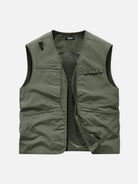 Men's Slim Fit Multi-Pocket Outdoor Utility Vest Eleven Oasis