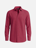 Men's Linen Blend Regular Fit Long Sleeve Shirt Eleven Oasis