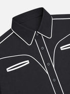 Men's Western Yoke Contrast Piping Long Sleeve Shirt ElevenOasis