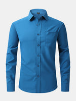 Men's Business Casual Long Sleeve Shirt Eleven Oasis