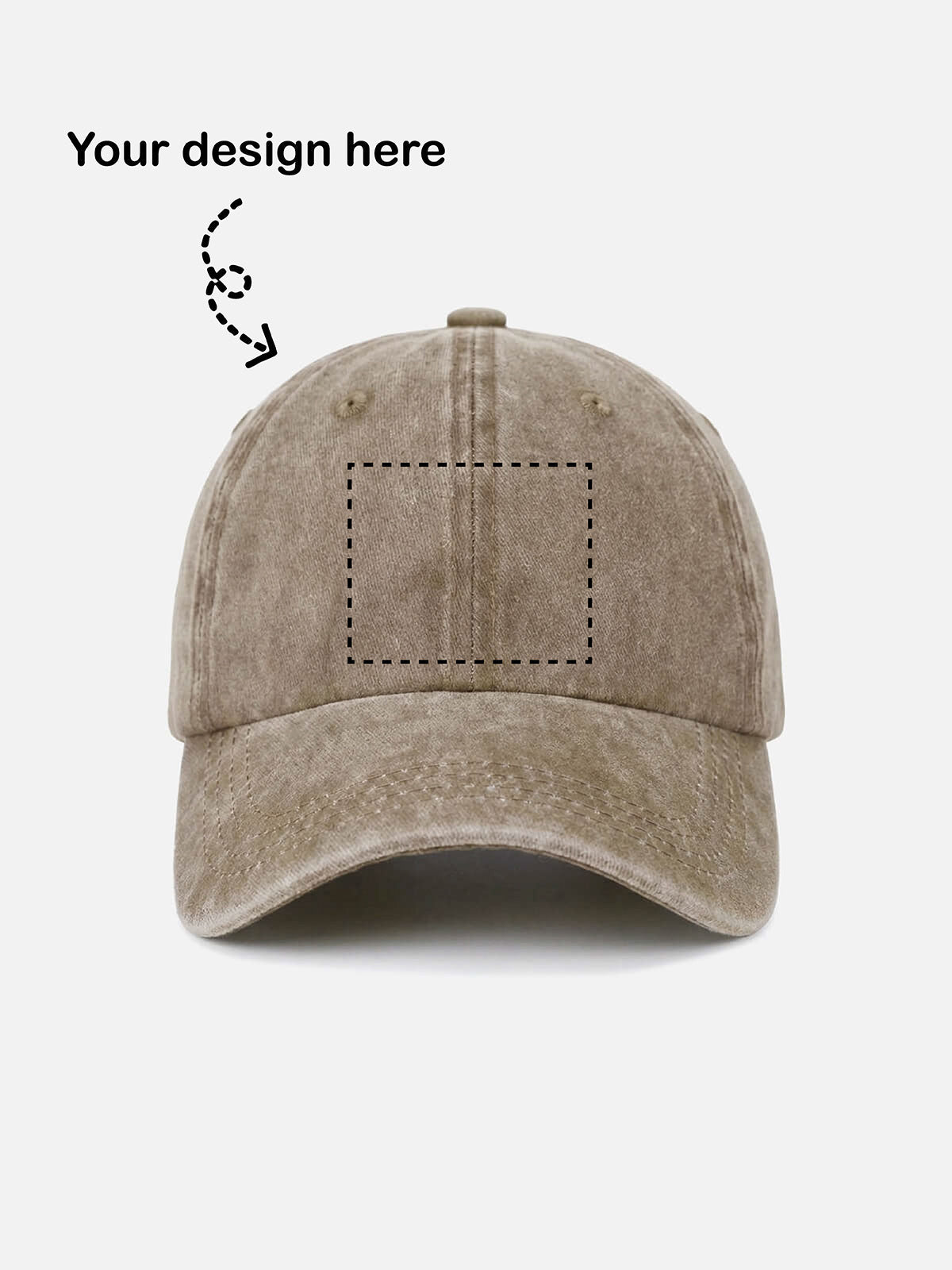 Customizable Washed Cotton Bowling Strike Baseball Cap ElevenOasis