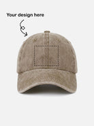Customizable Washed Cotton Bowling Strike Baseball Cap ElevenOasis
