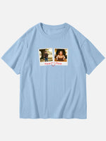 Custom Photos & Names Cotton Short Sleeve T-Shirt Eleven Oasis