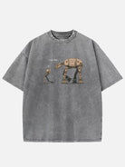 Star Wars I'm Your Father Robot Dialogue Acid Wash Cotton T-Shirt Eleven Oasis
