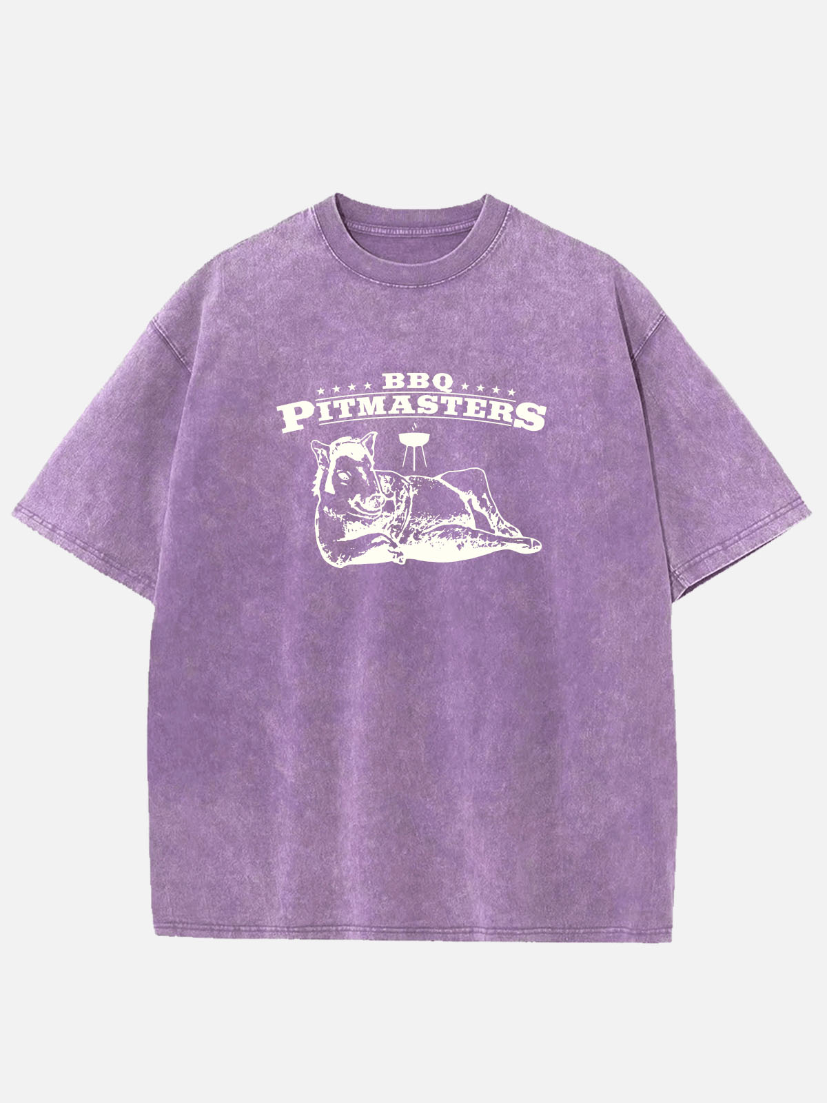 Men’s Food & Beverage Cotton Round Neck Short Sleeve T - Shirt BBQ Pitmasters Wild Boar Feral Flavor Eleven Oasis