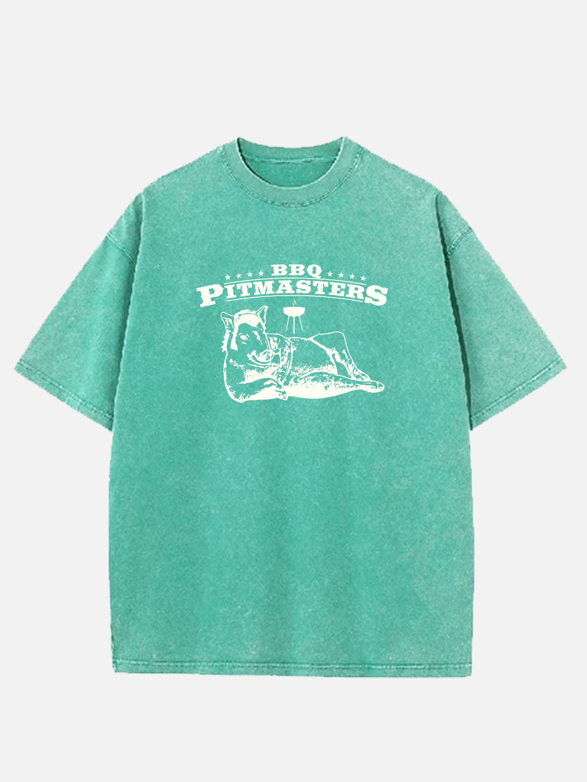 Men’s Food & Beverage Cotton Round Neck Short Sleeve T - Shirt BBQ Pitmasters Wild Boar Feral Flavor Eleven Oasis