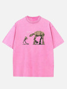 Star Wars I'm Your Father Robot Dialogue Acid Wash Cotton T-Shirt Eleven Oasis