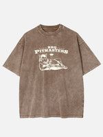 BBQ Pitmasters Sexy Wild Boar Acid Wash Cotton T-Shirt Eleven Oasis