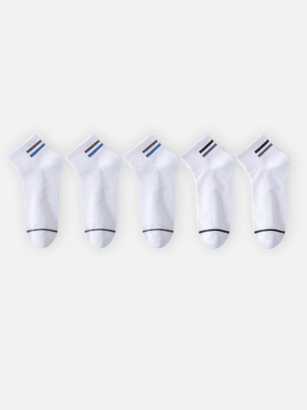Men's Breathable Lightweight Ankle Socks 5-Pack Eleven Oasis