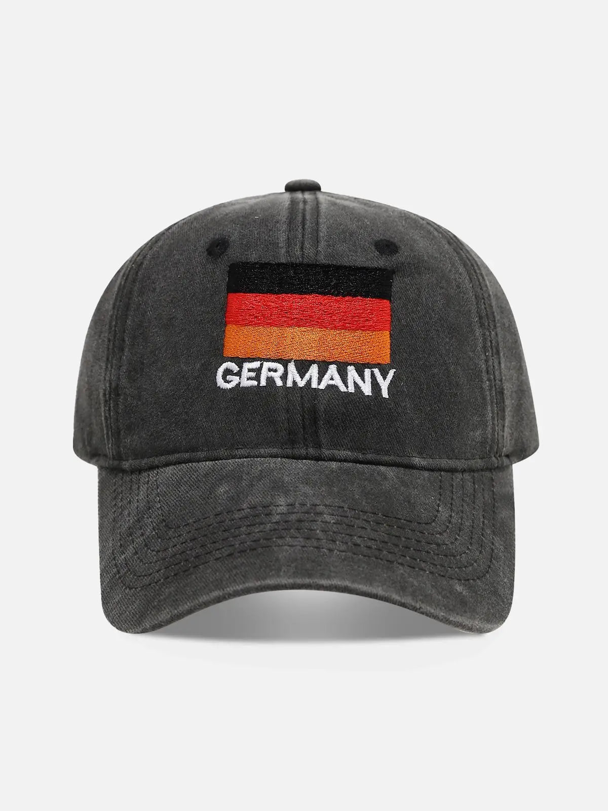 Men's Flag Embroidered Washed Baseball Cap Eleven Oasis