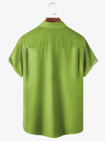 Men's Basic Striped Bowling Short Sleeve Casual ShirtMens short sleeve shirts Big and tall Mens shirts Short sleeve shirts for men Mens 4xl shirts Casual short sleeve shirts